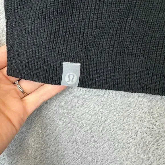 Lululemon Take It All In Cotton-Blend Sweater Black Womens Size S Small - Picture 5 of 6